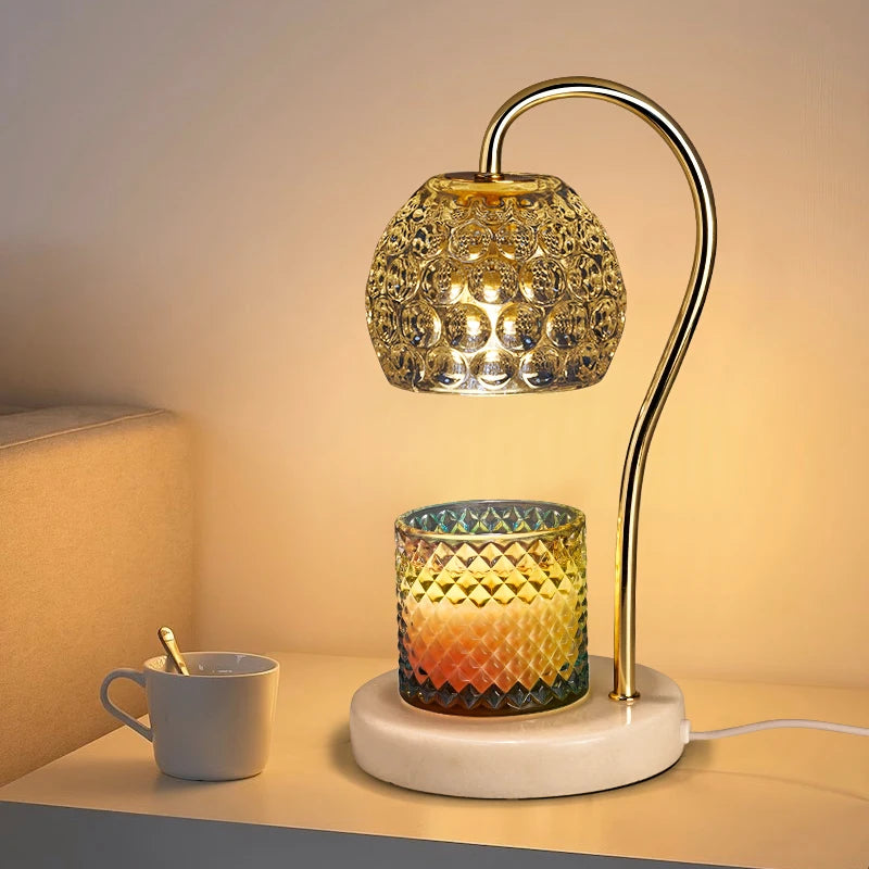 Yankee Mood Electric Wax Warmer - Modern Marble Lamp
