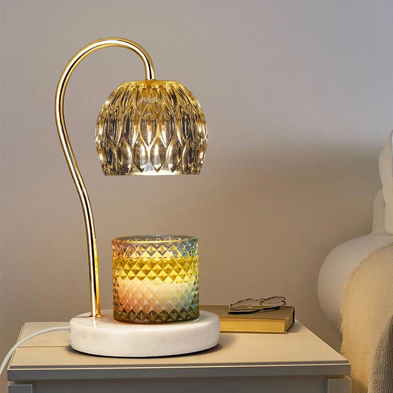 Yankee Mood Electric Wax Warmer - Modern Marble Lamp