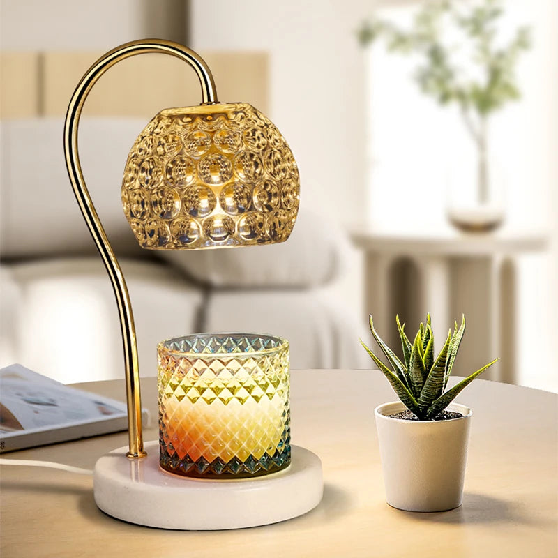 Yankee Mood Electric Wax Warmer - Modern Marble Lamp