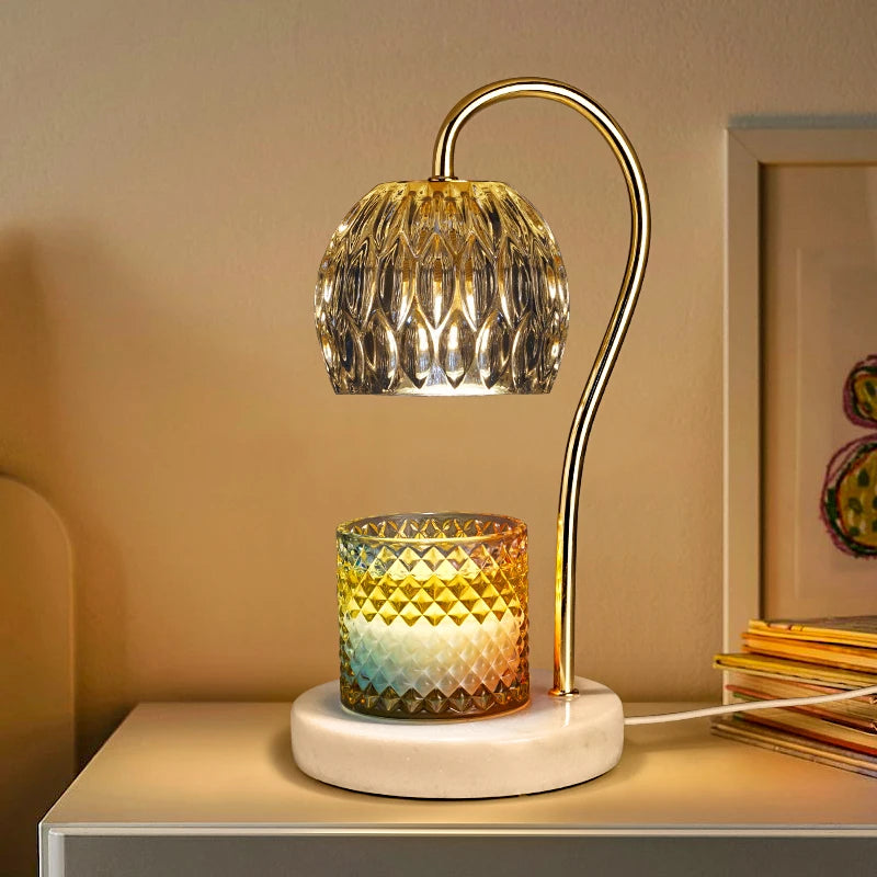 Yankee Mood Electric Wax Warmer - Modern Marble Lamp