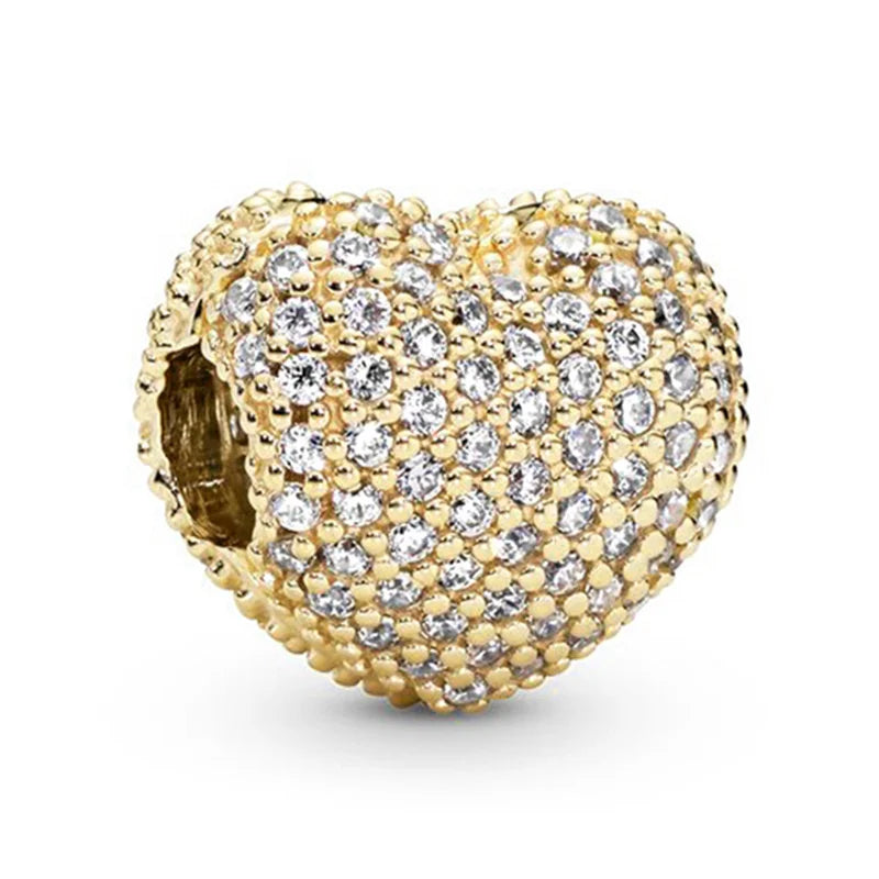 Gold Plated Heart Pendants: DIY Jewelry Festival Gift