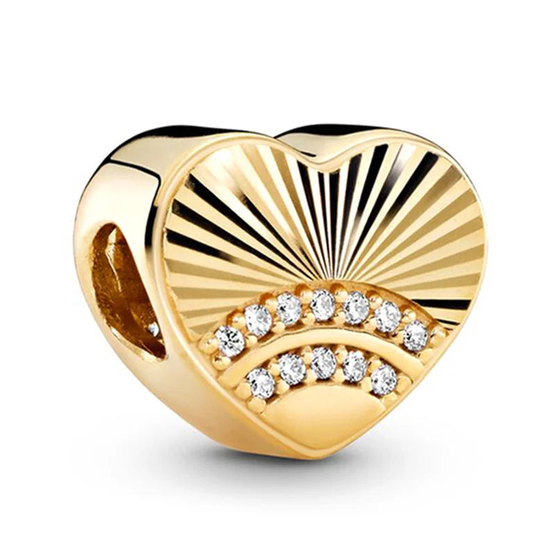 Gold Plated Heart Pendants: DIY Jewelry Festival Gift