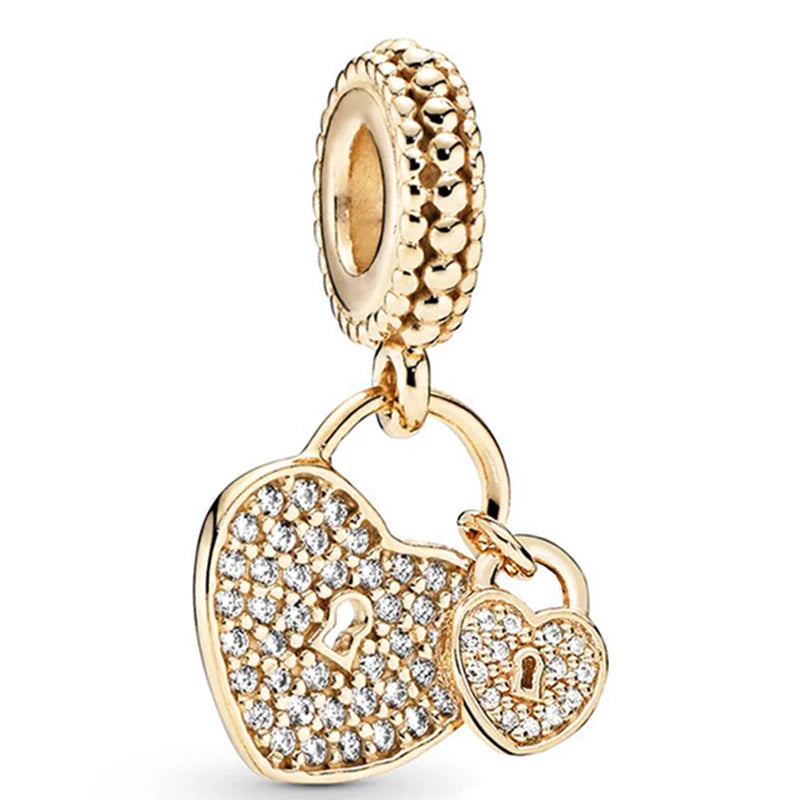 Gold Plated Heart Pendants: DIY Jewelry Festival Gift