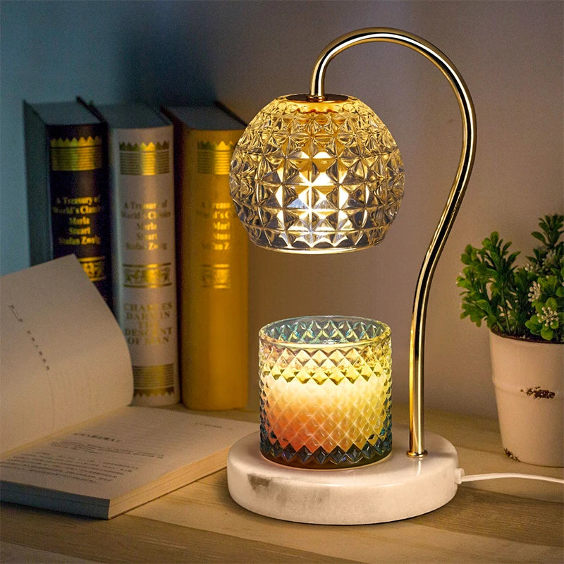 Yankee Mood Electric Wax Warmer - Modern Marble Lamp