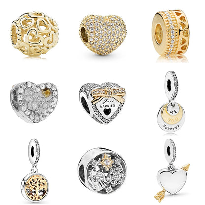 Gold Plated Heart Pendants: DIY Jewelry Festival Gift