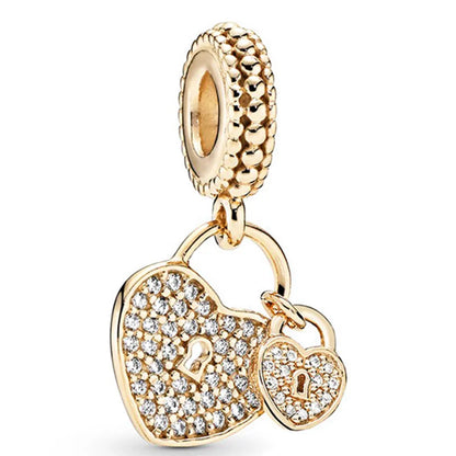 Gold Plated Heart Pendants: DIY Jewelry Festival Gift